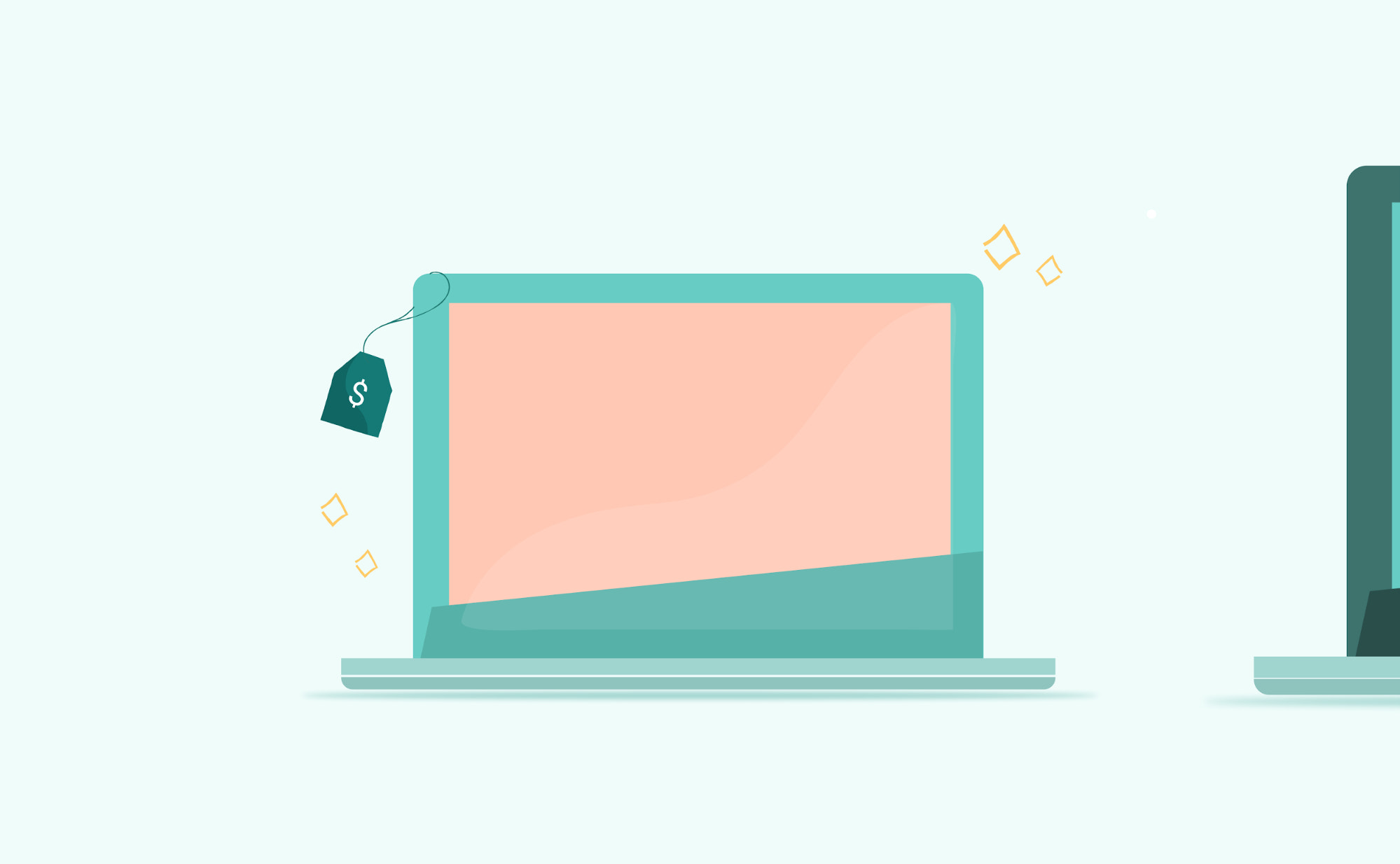 一个通过笔记本电脑进行追加销售的例子。