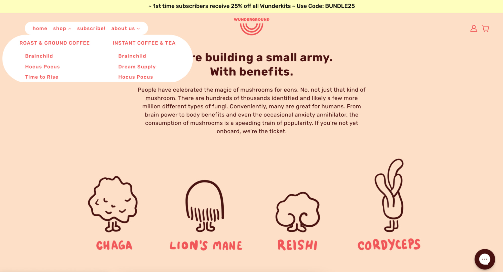 Wunderground咖啡充满了个性,这让它脱颖而出。