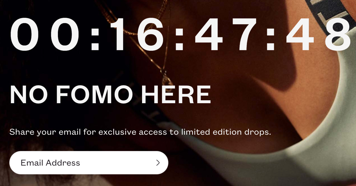 来自ThirdLove网站的限时号召。