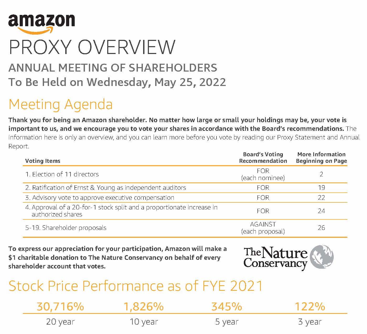 亚马逊执行摘要示例