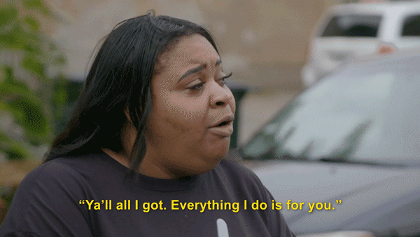 “你是我的全部。我所做的一切都是为了你。”