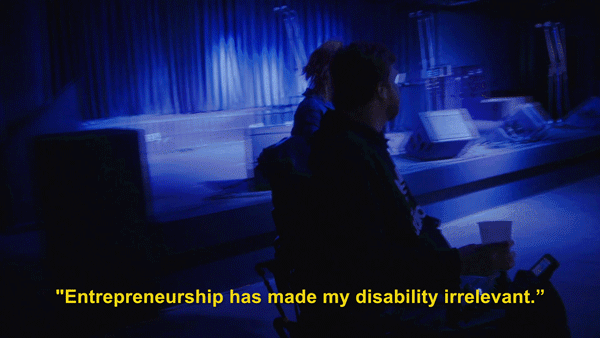 “创业让我的残疾变得无关紧要。”