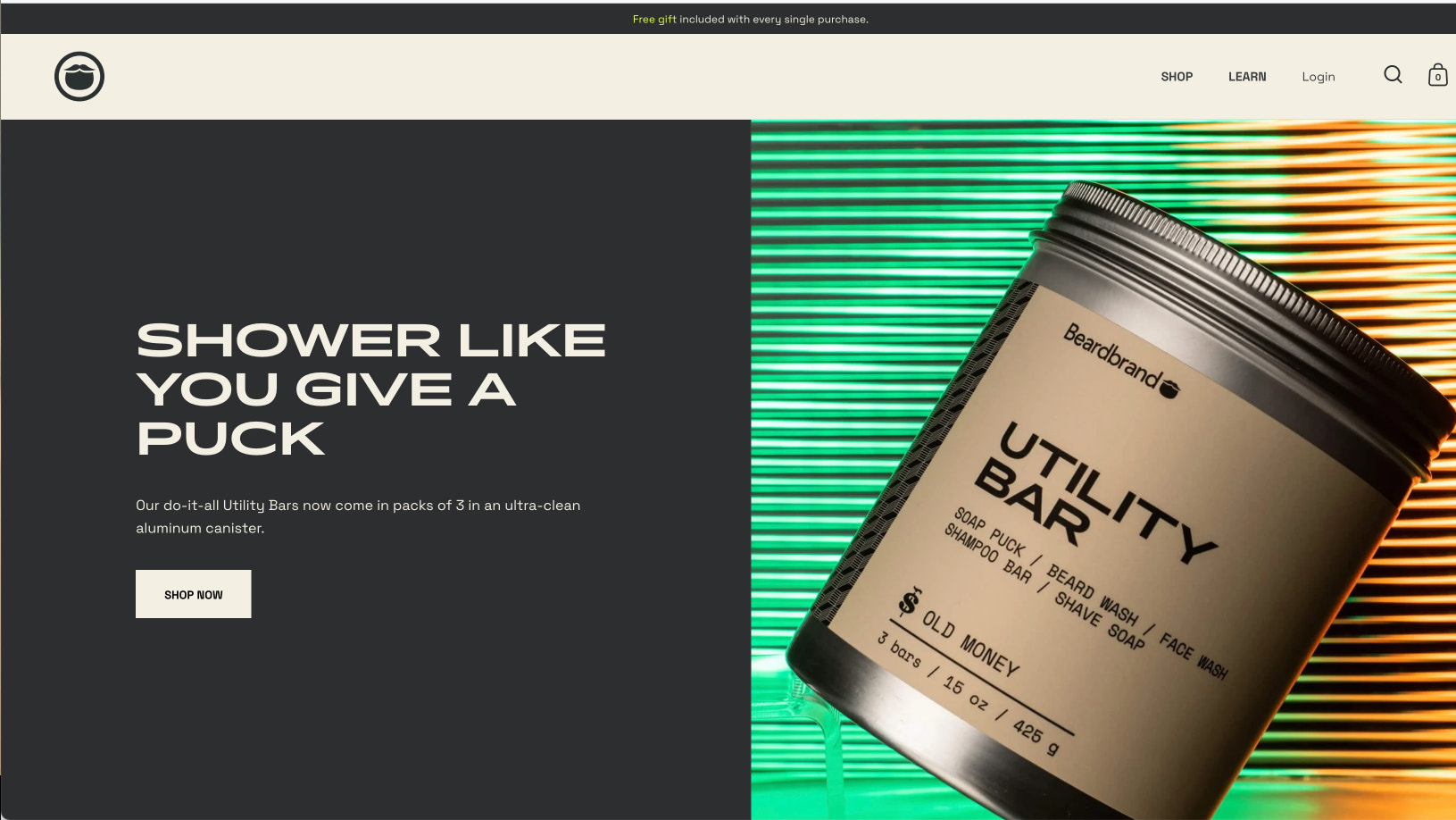 胡子品牌主页。