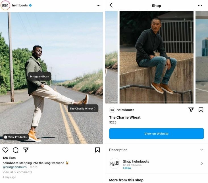 Instagram商店例子