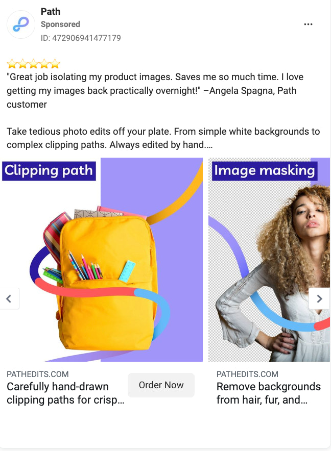 Path Facebook广告截图