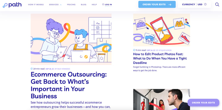 Path博客主页最近发布的帖子的截图