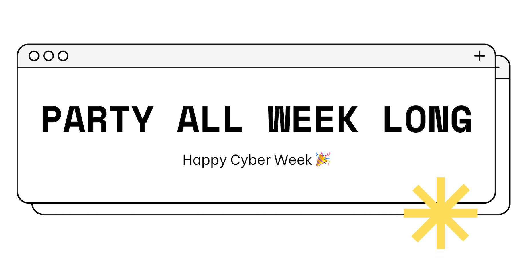 网络周弹出“派对一周”文本