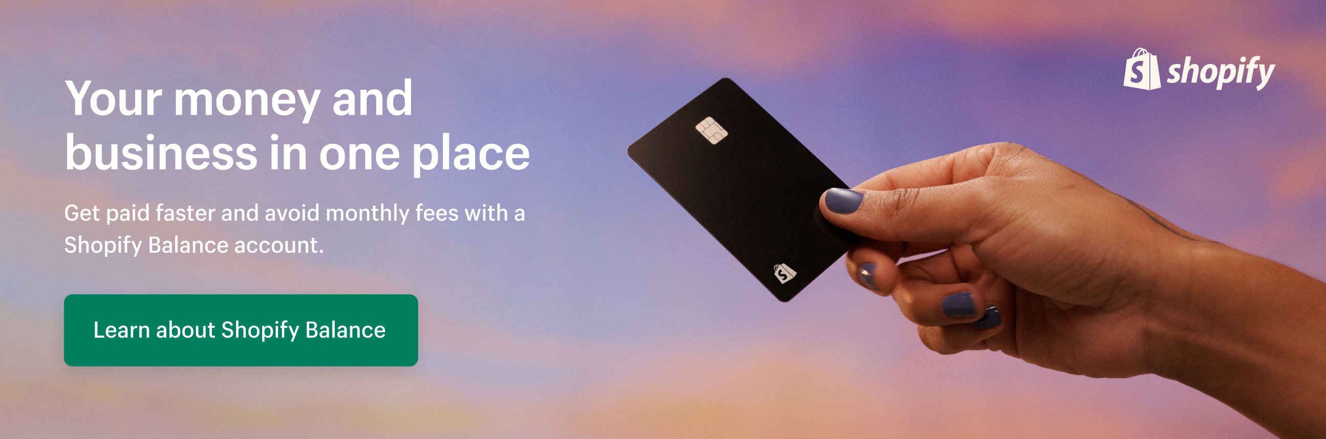 一个Shopify Balance CTA