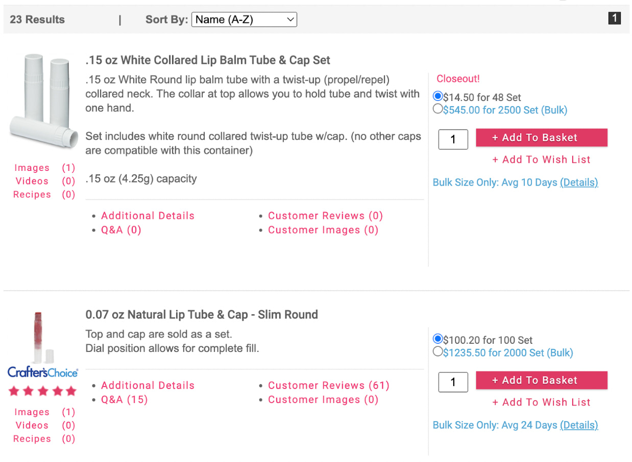 Crafters Choice product page