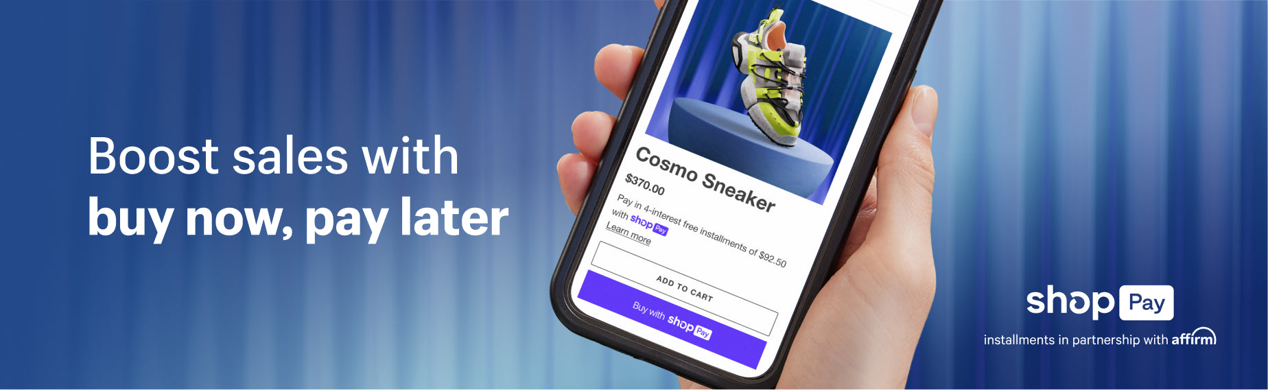 通过Shopify的现在购买,以后付款解决方案,分期付款来促进销售