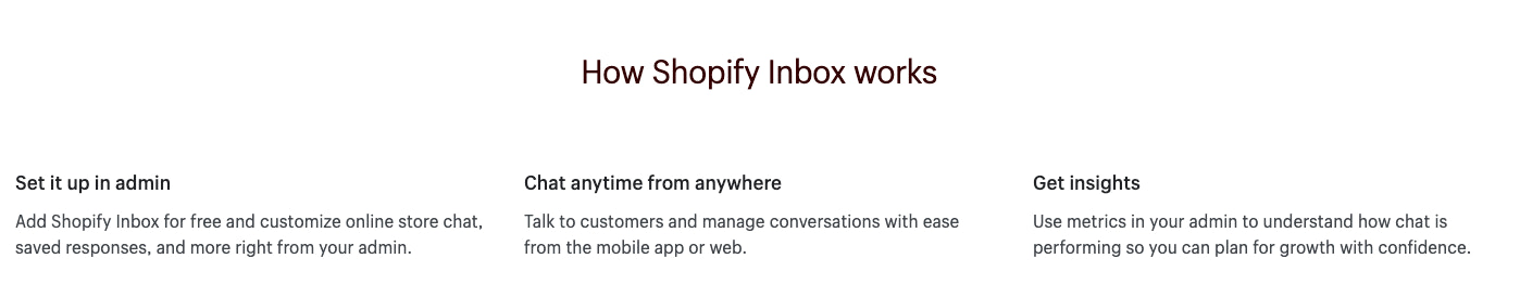Steps to get started with Shopify Inbox