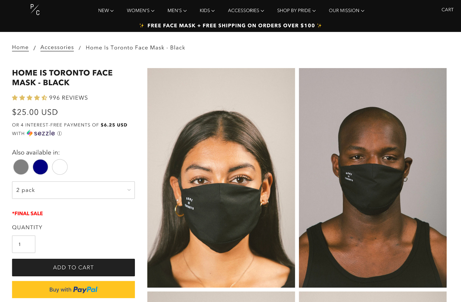 Ecommerce site targeting local buyers