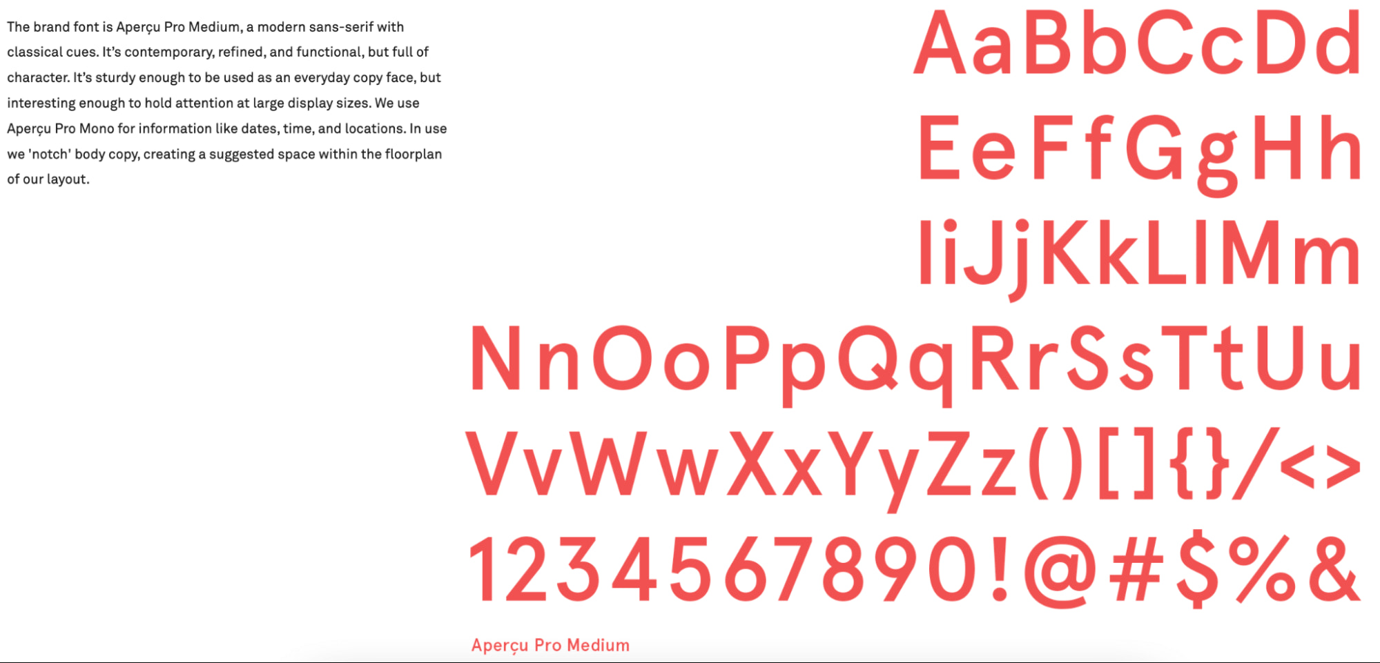 WeWork字体和排版指南