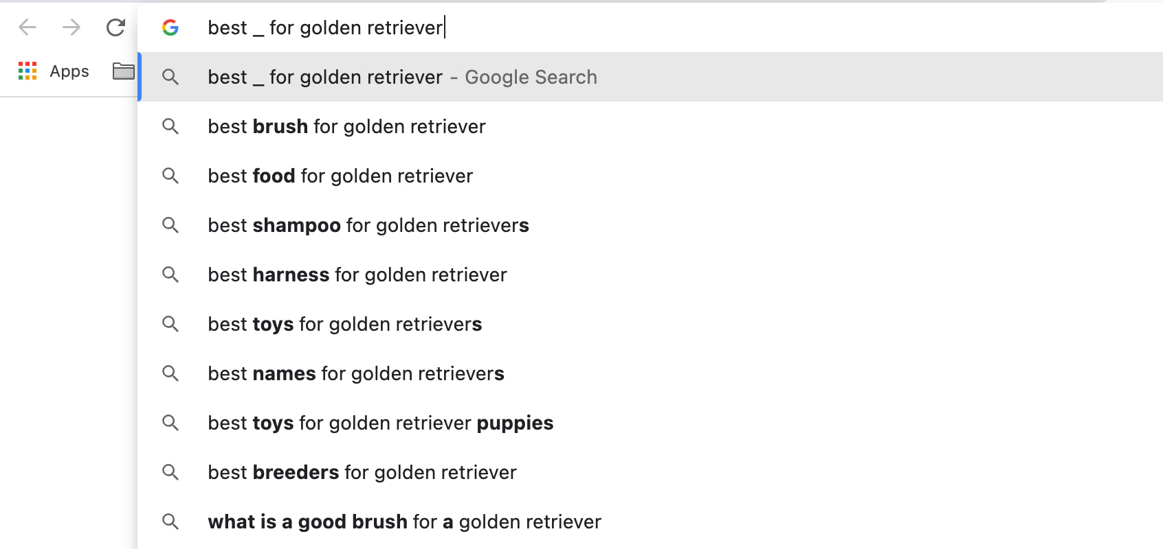 Use Google's autosuggest and autocomplete to pick up clues about search intent for potential content ideas