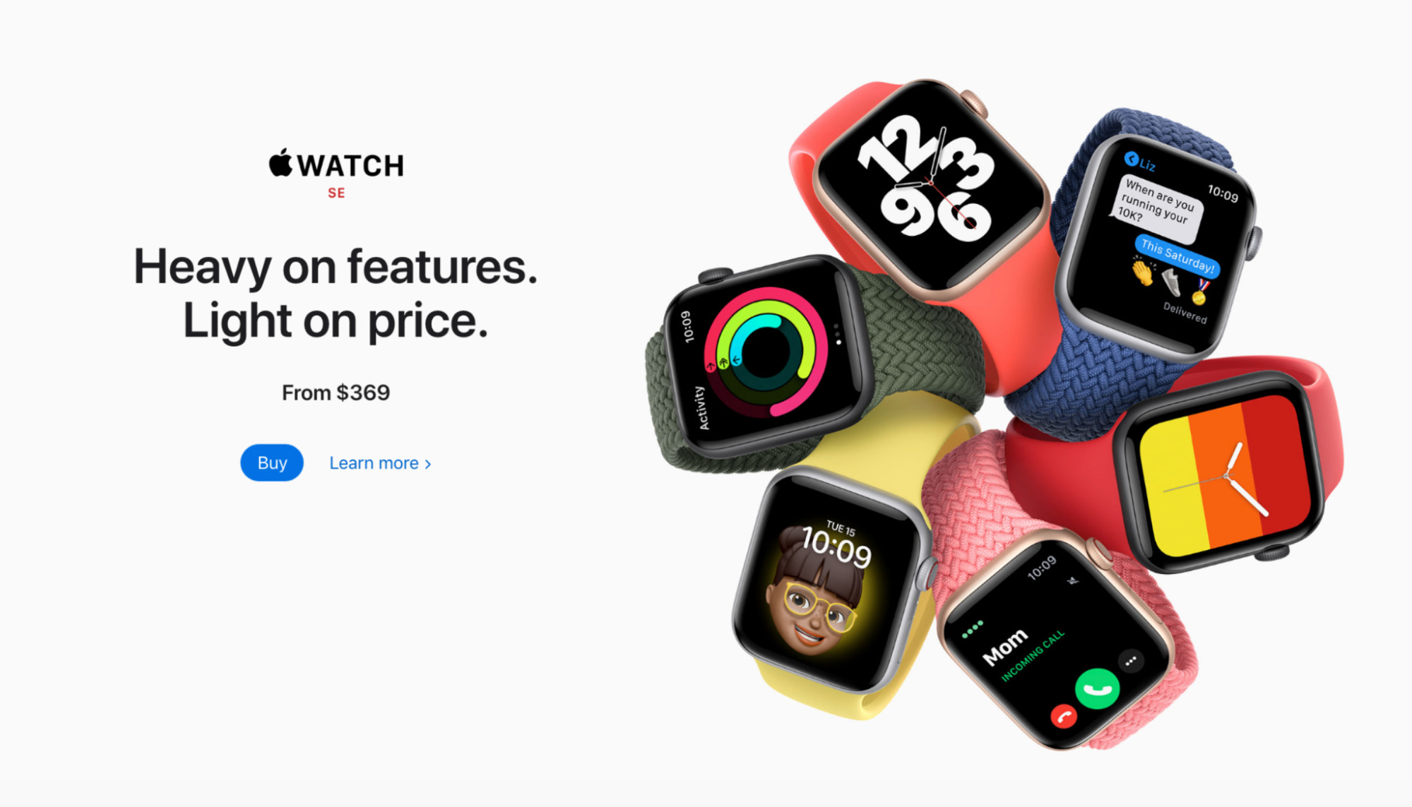 apple watch on website