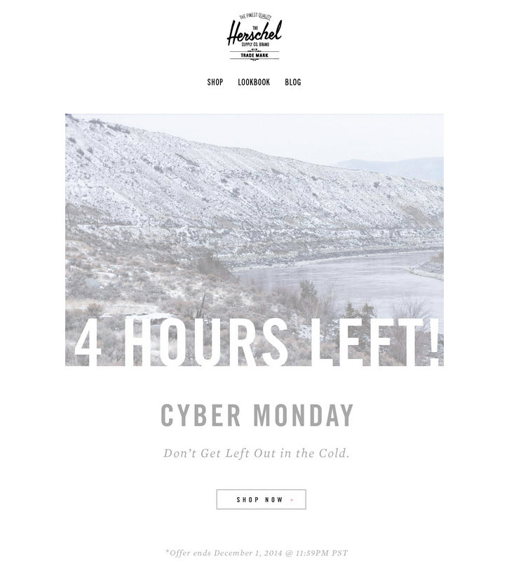 BFCM最后的机会预告邮件