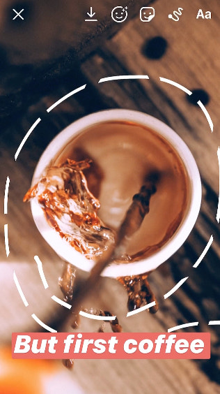 虚线装饰instagram故事创意