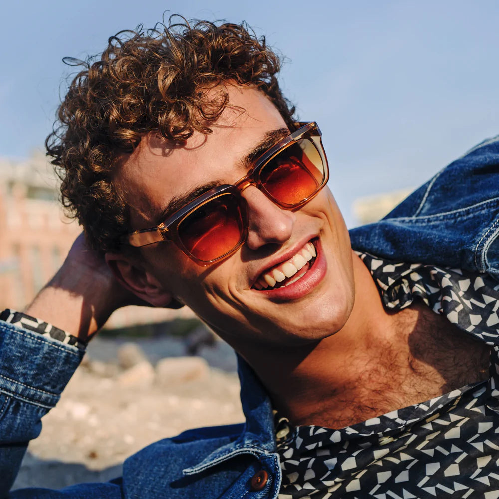 Portrait of a model wearing sunglasses