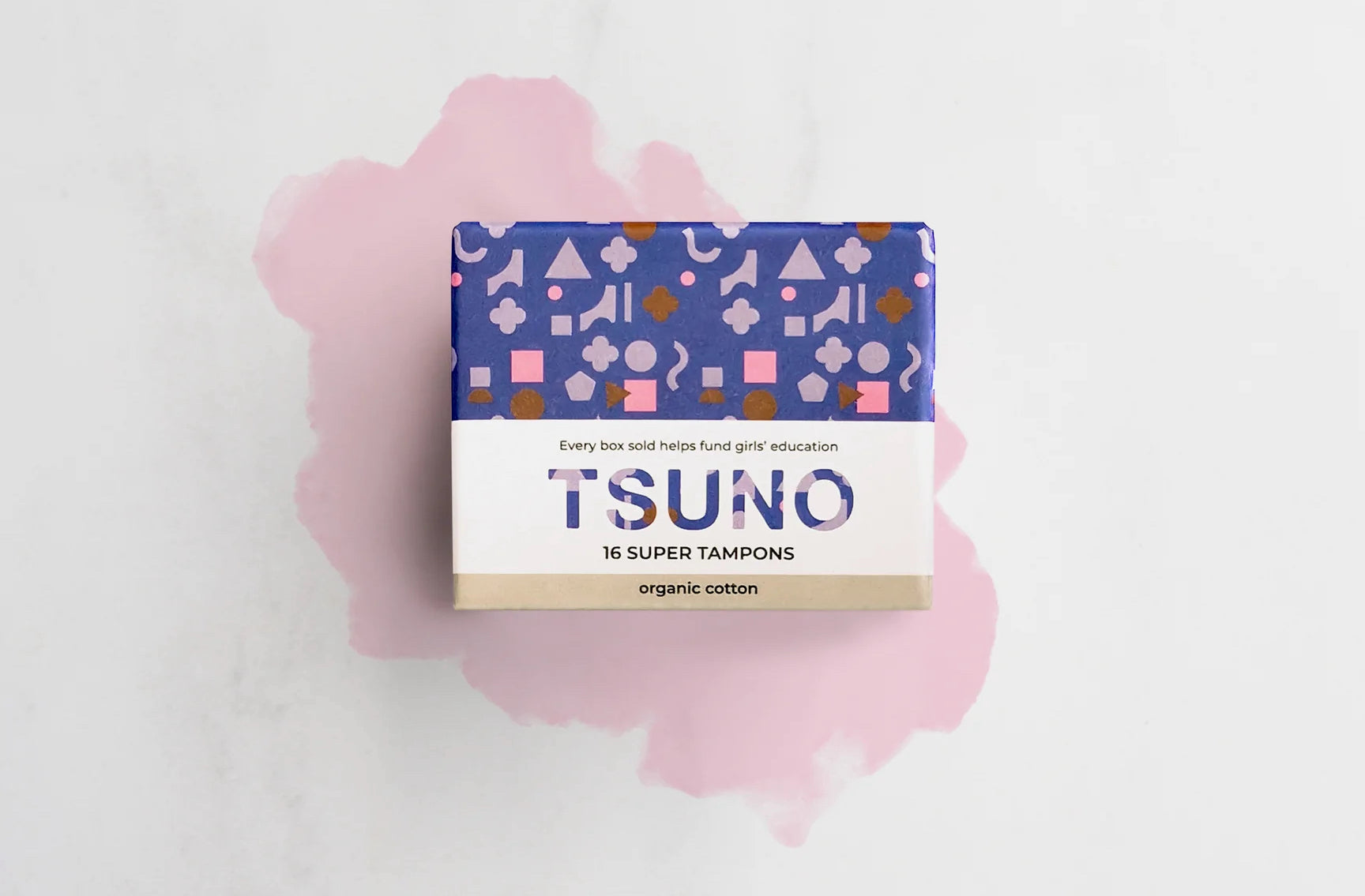 A box of tampons labelled