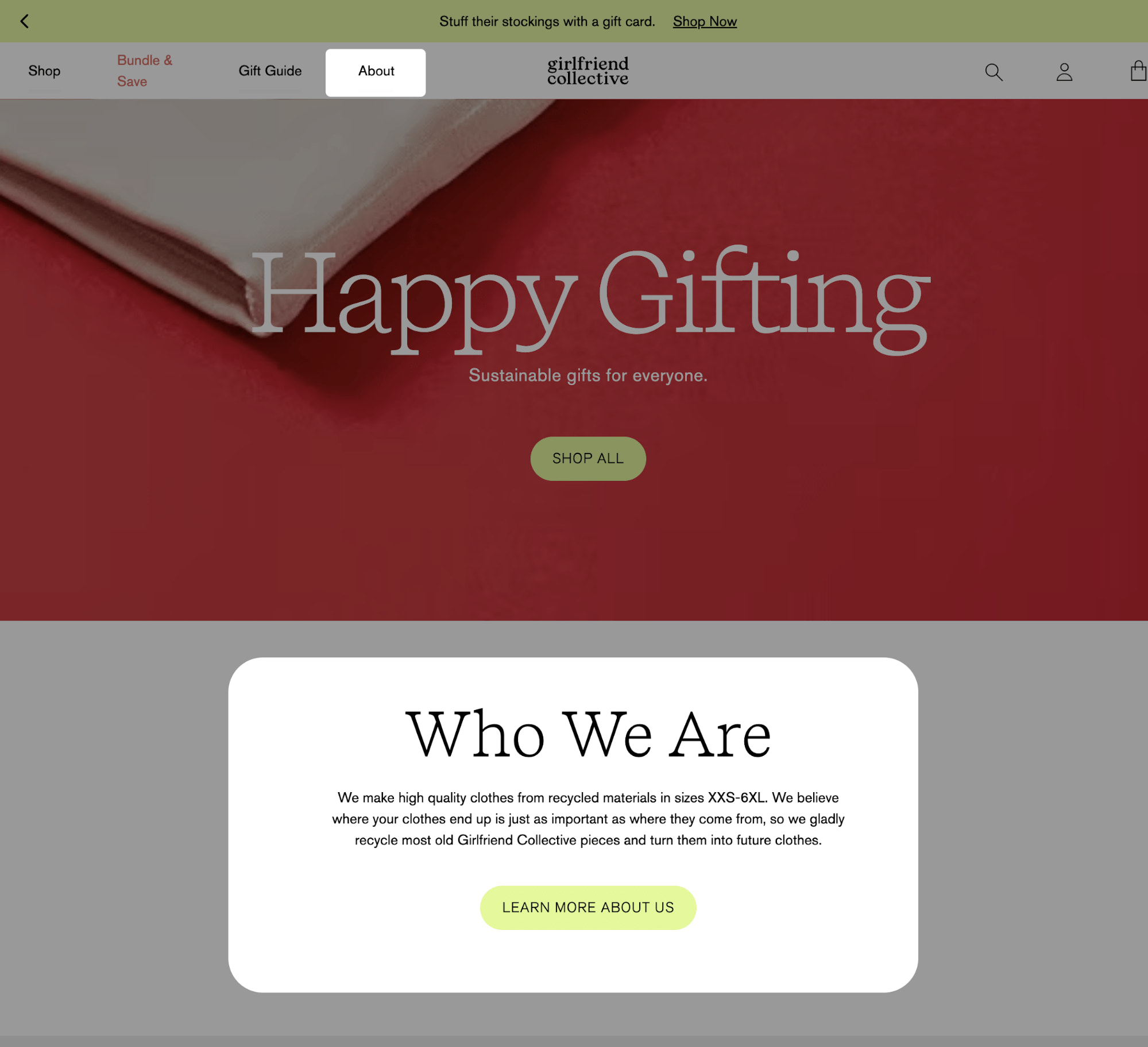 女友集体主页的截图显示,由于采取了品牌策略,它的“关于”页面比其他品牌更突出