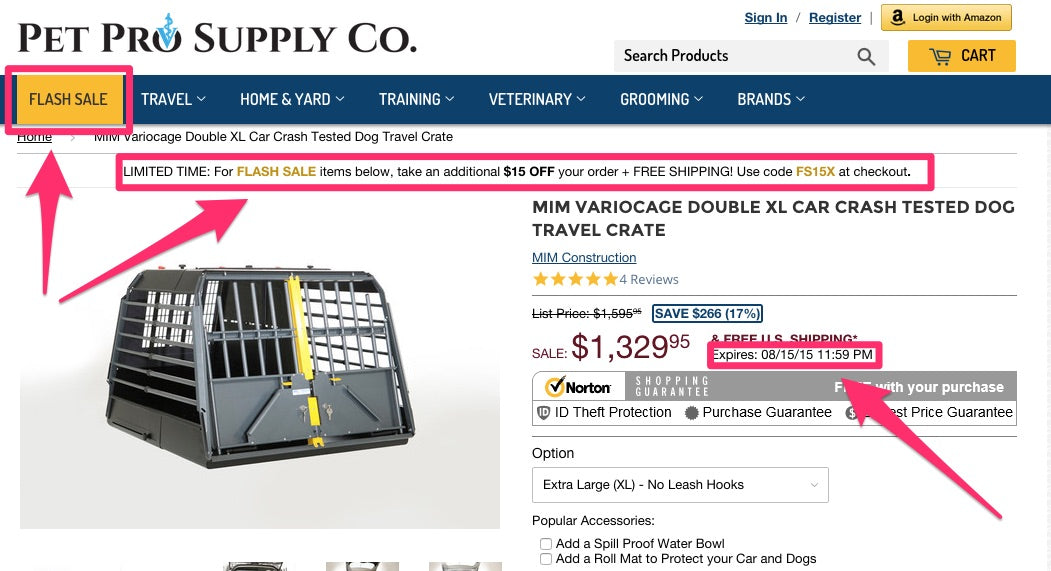 Pet Pro Flash Sale 宠物专业版限时抢购