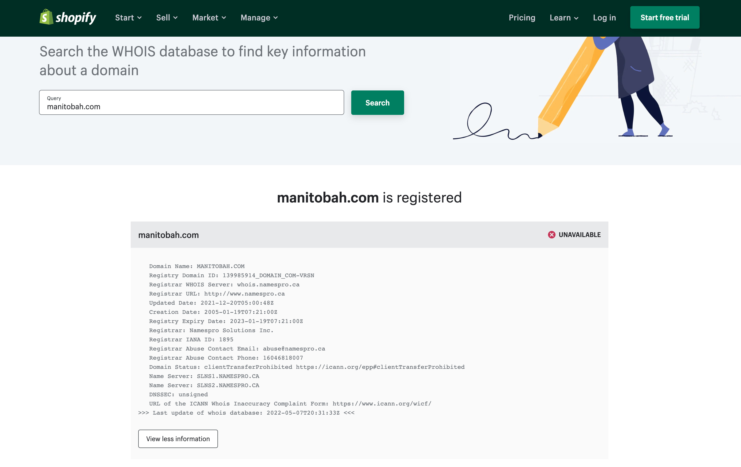 由Shopify进行域名查找