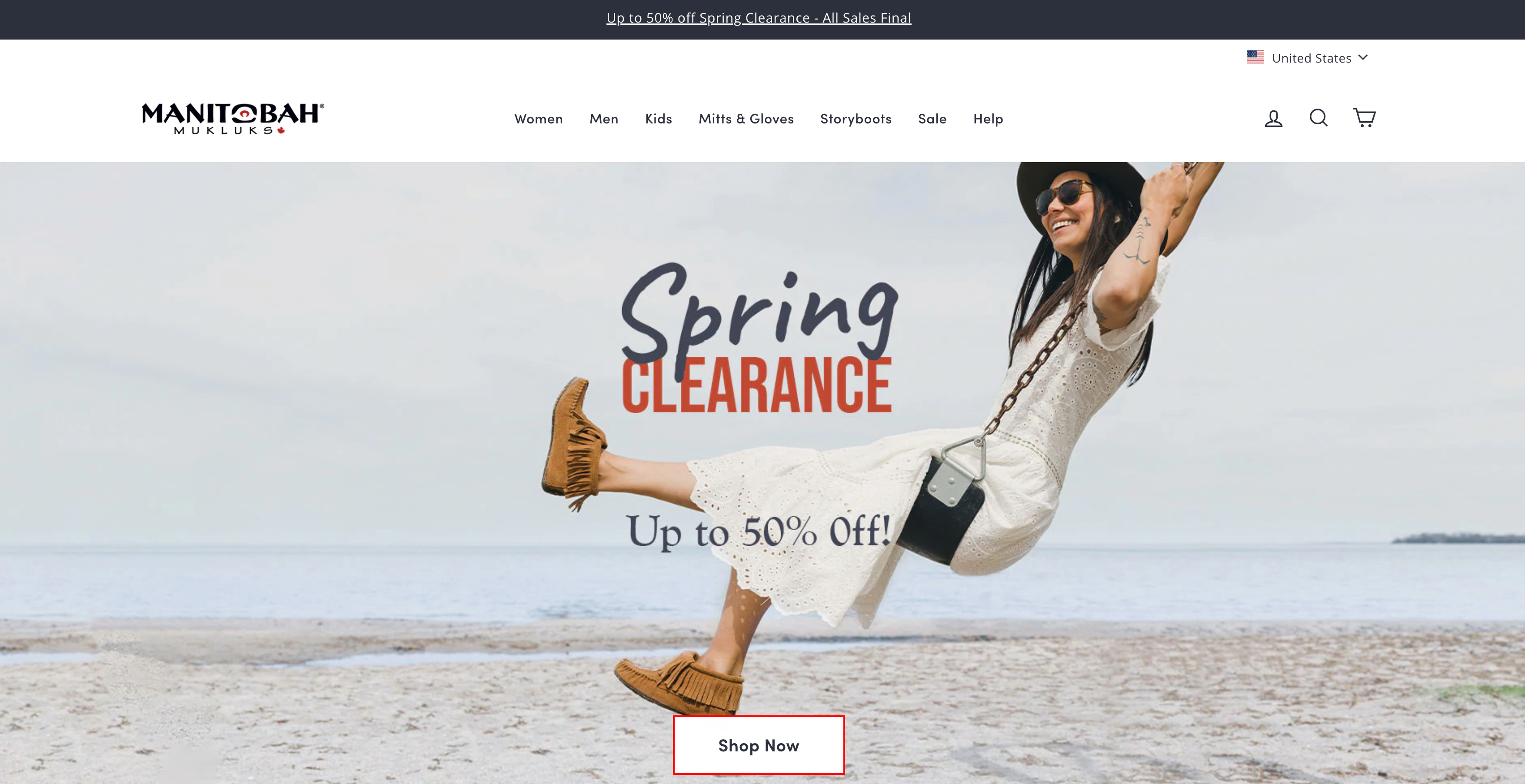 Manitobah muklukus网站