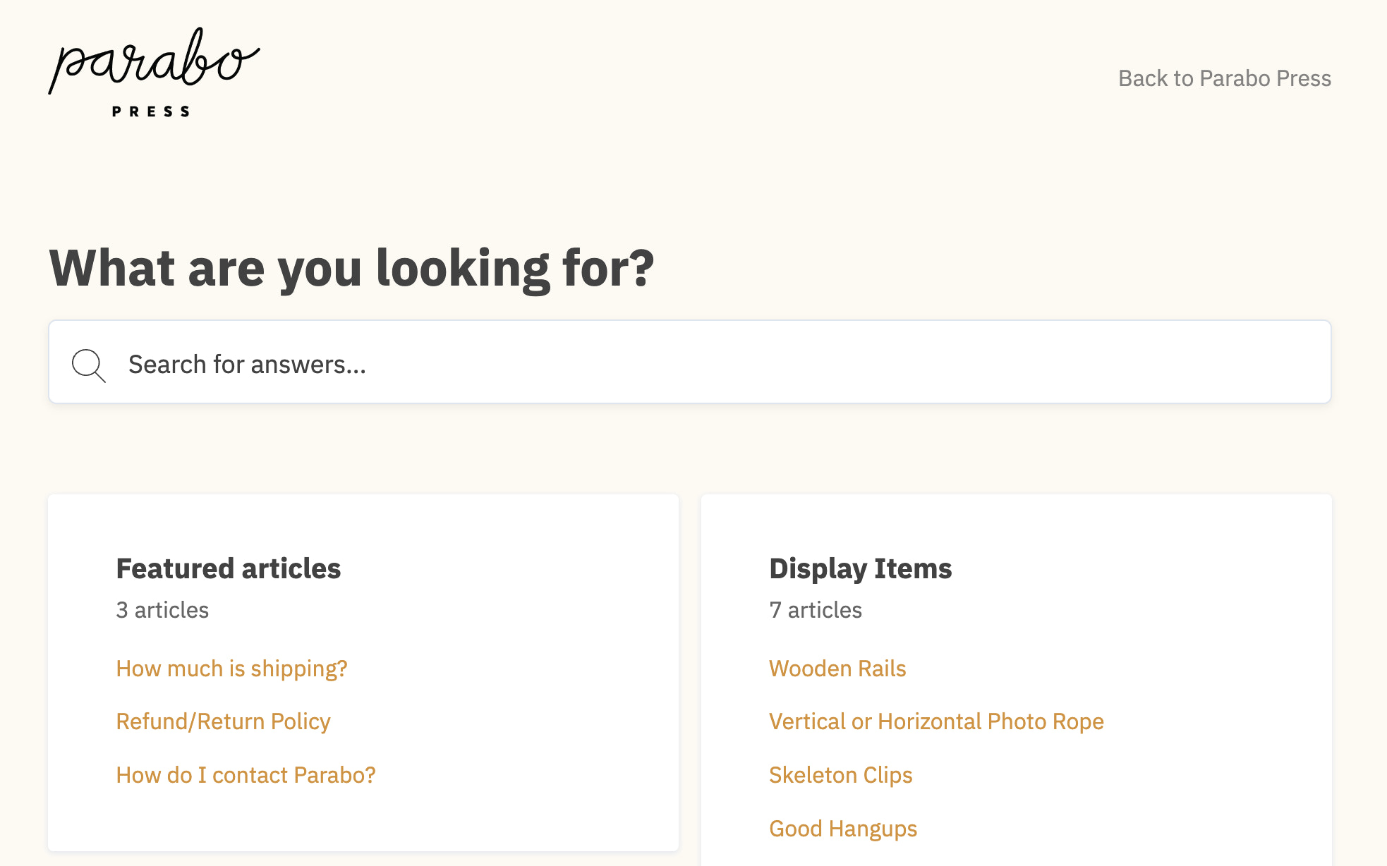 Parabo Press有一个FAQ页面,专门回答常见问题。