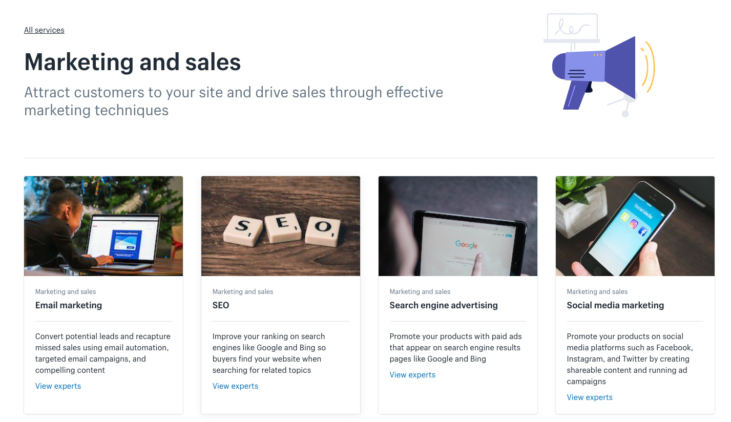 Shopob欧宝娱乐app下载地址ify专家市场的营销和销售部分。