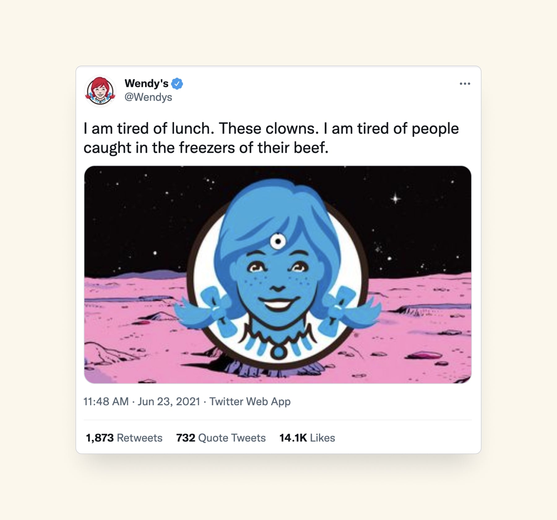 wendy's social media marketing example