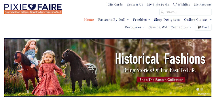 Pixie Faire主页截图