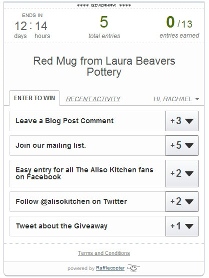 Rafflecopter赠品工具