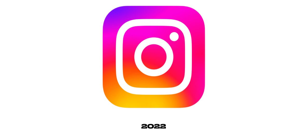 2022年的Instagram标志。标志几乎与2016年的迭代相同,只是更饱和,渐变调整以减少紫色。