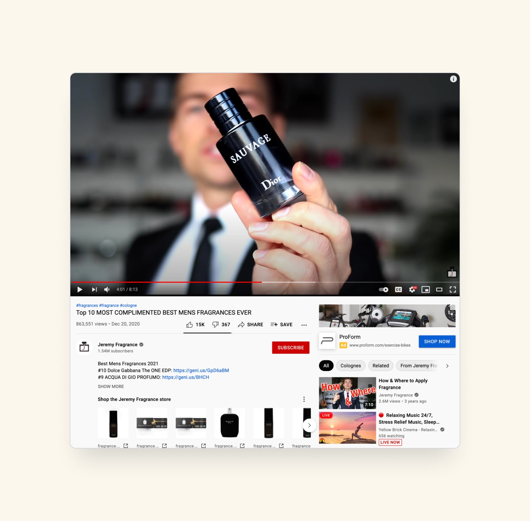 youtube channel example