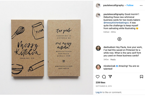 image showing a vertical business card