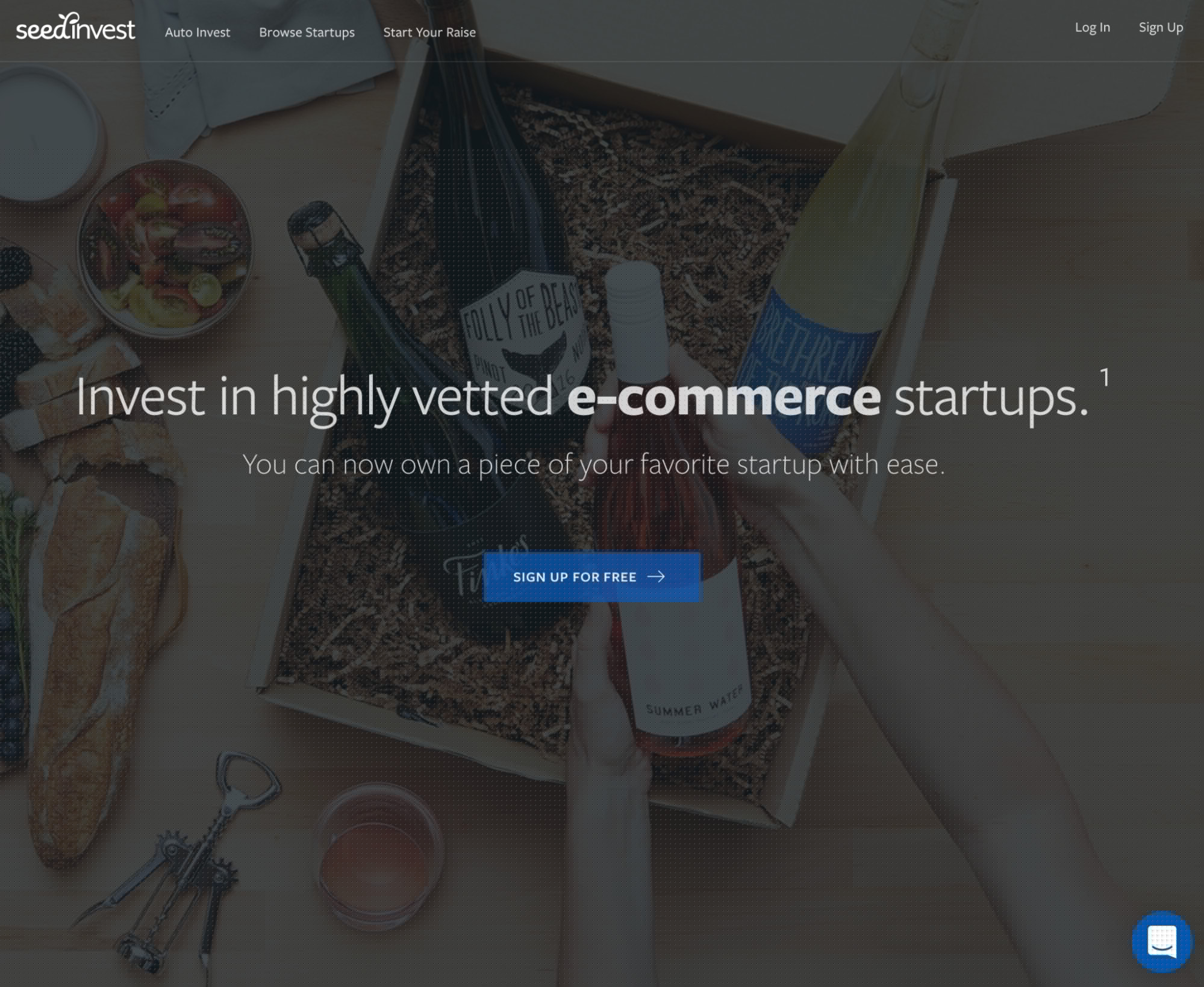 Seedinvest网站主页