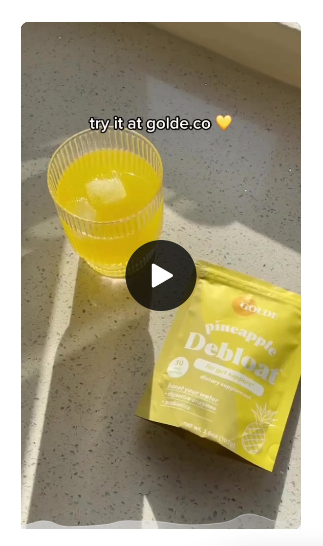 gold TikTok广告截图