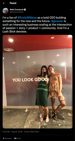 influencer testimonial example