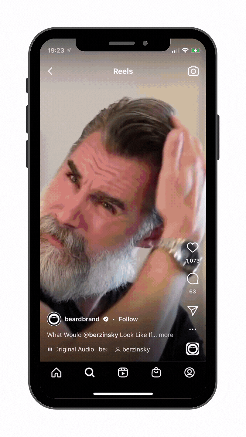 Instagram卷轴示例