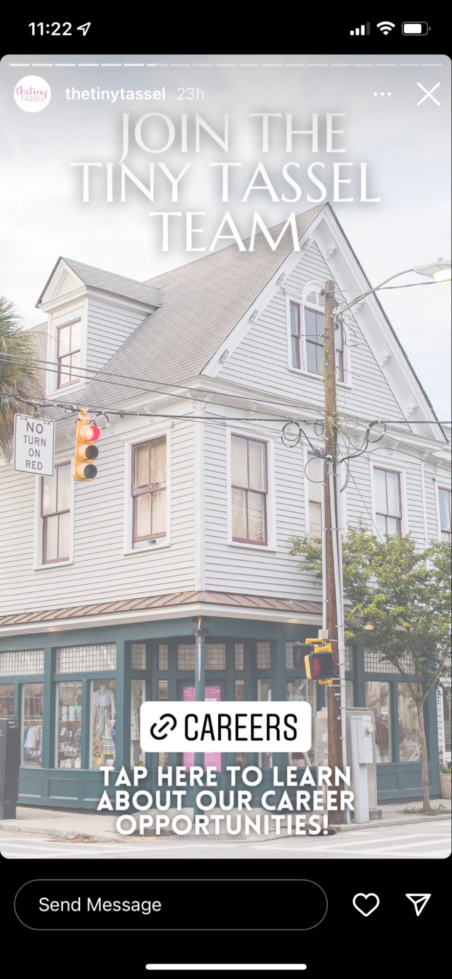 career opps on ig stories