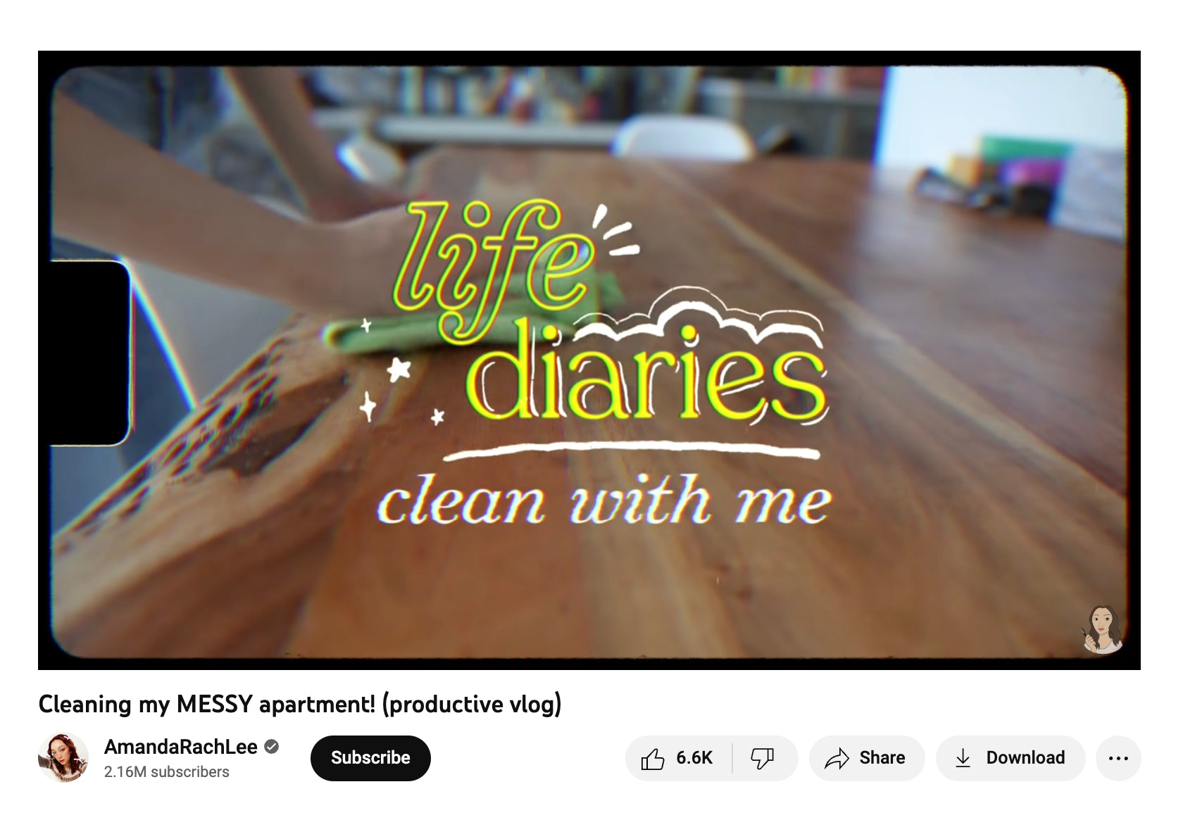 Amanda Rach Lee的YouTube视频截图