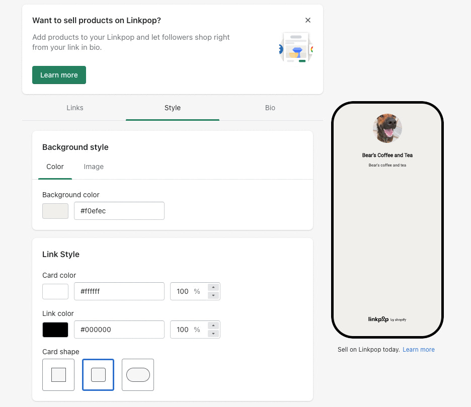 How to set up Linkpop step 3