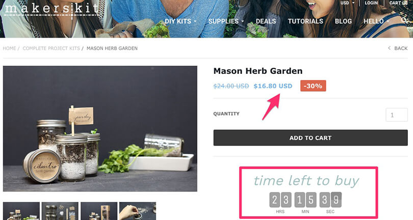 MakersKit countdown timer MakersKit倒计时计时器