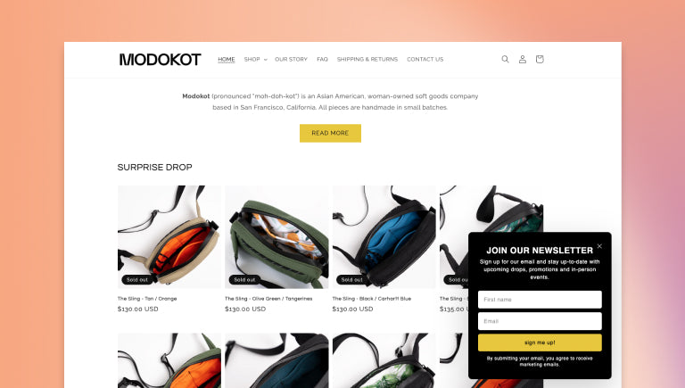 一个来自mododot的设计良好的表单的例子