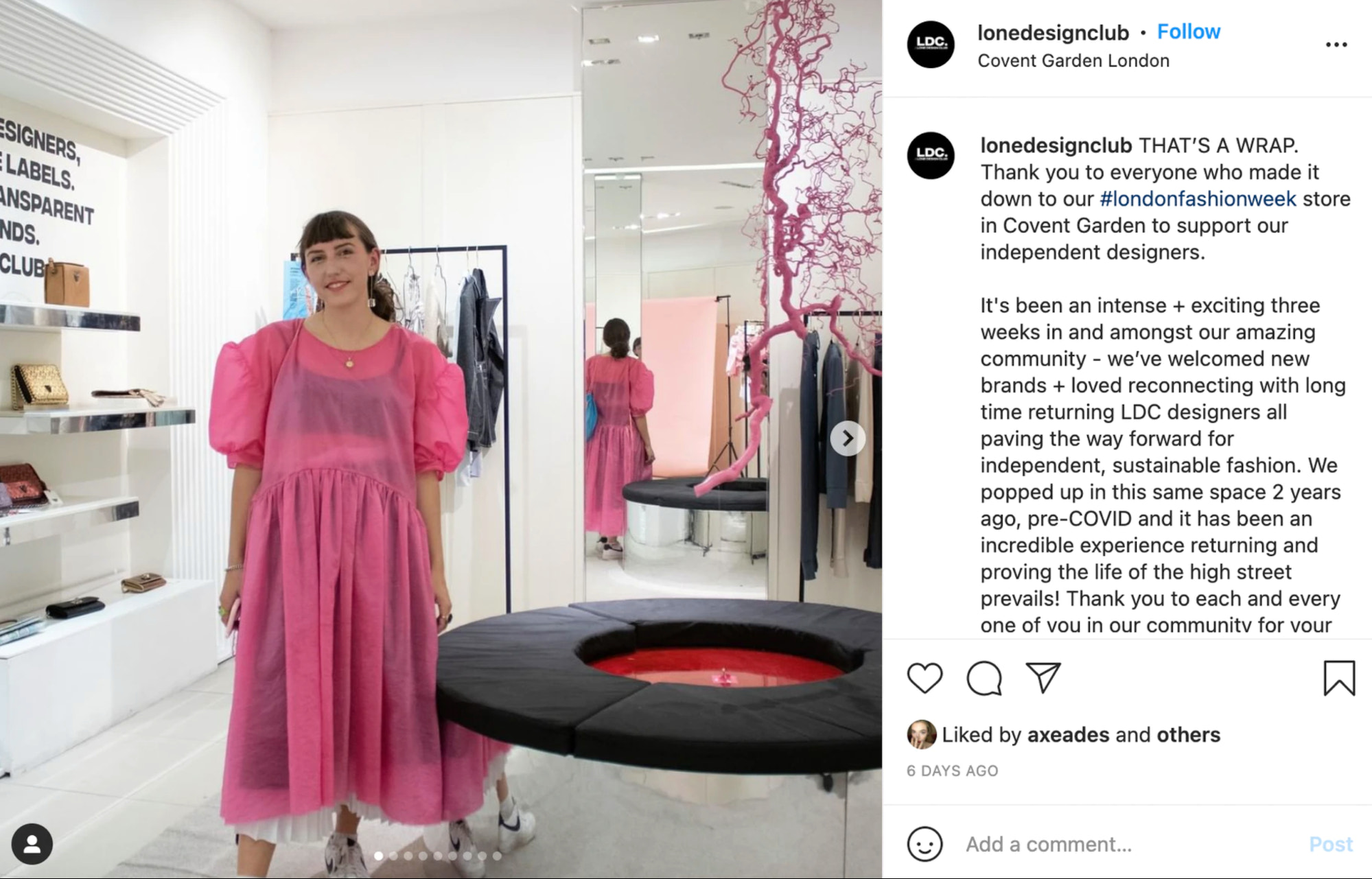 IG上的弹出式商店活动