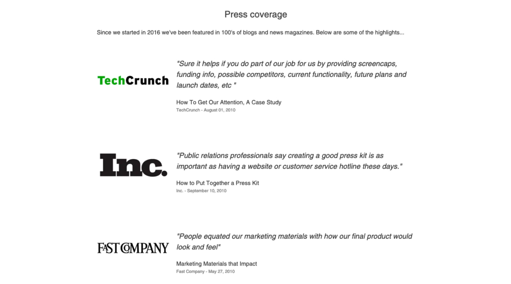 新闻资料包示例