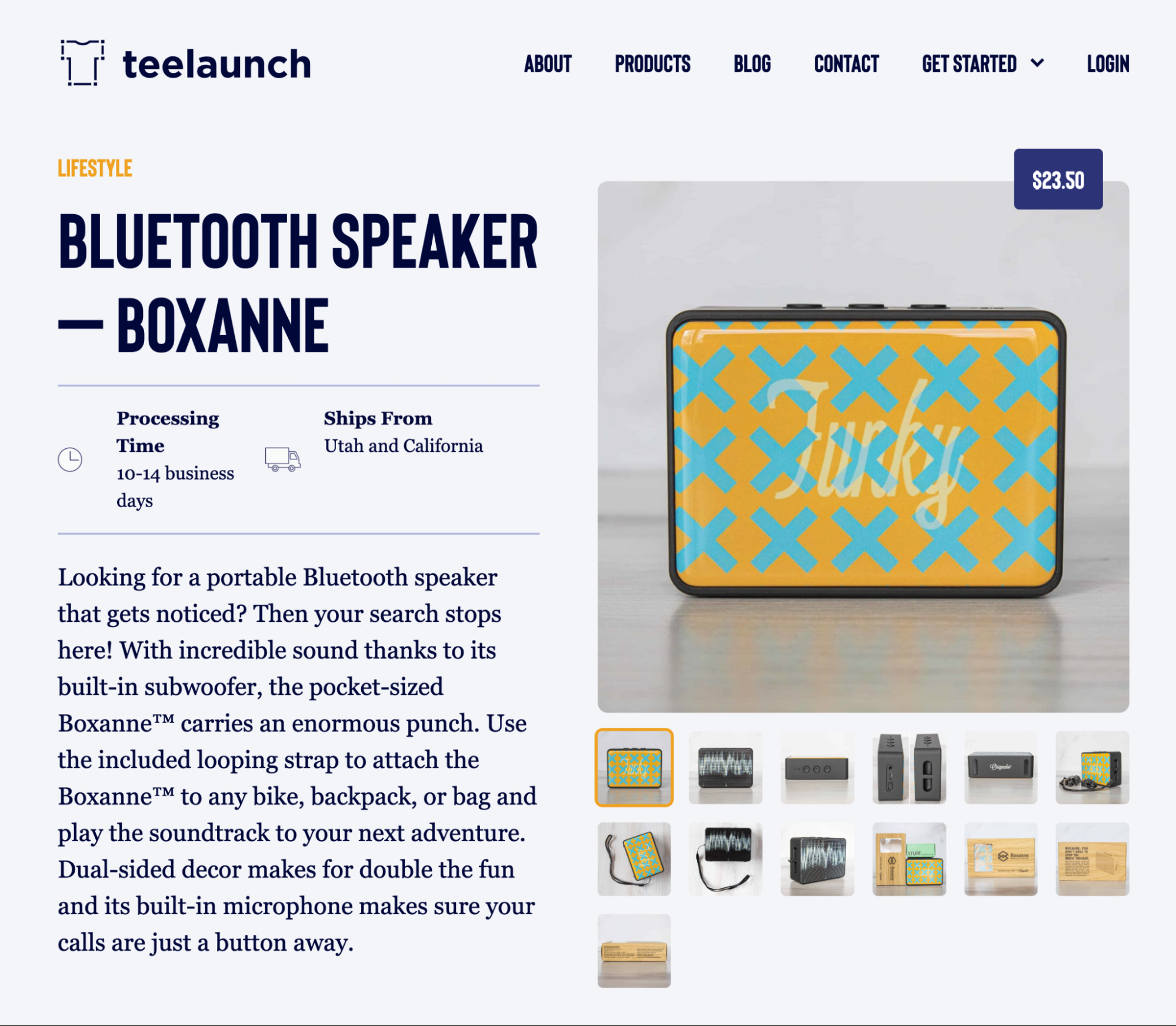 打印按需蓝牙扬声器的例子