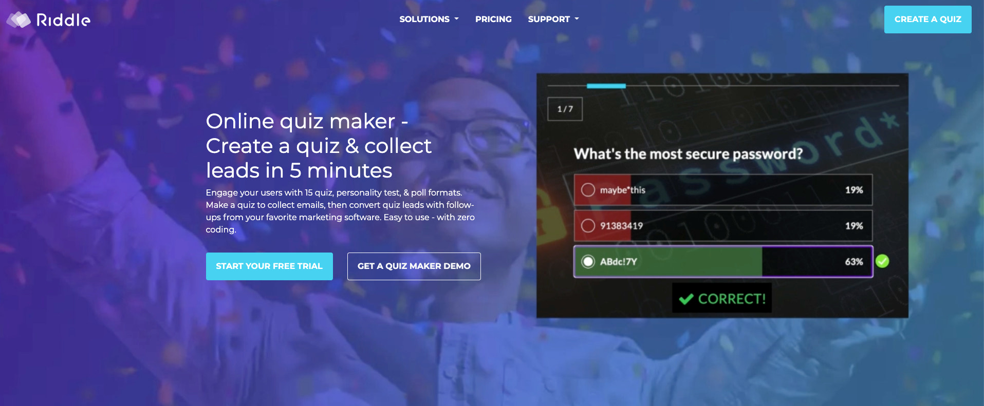 谜语主页的截图