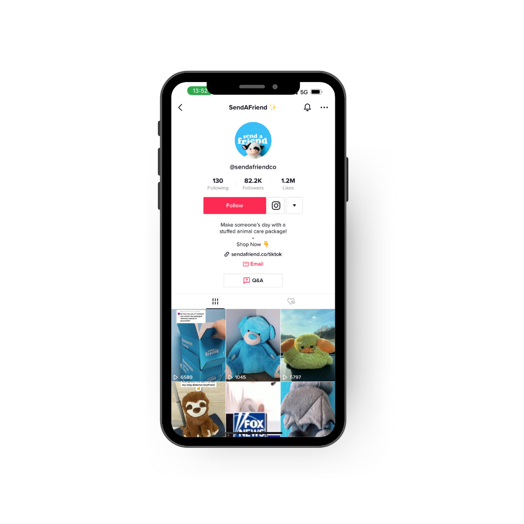 TikTok的例子sendfriend