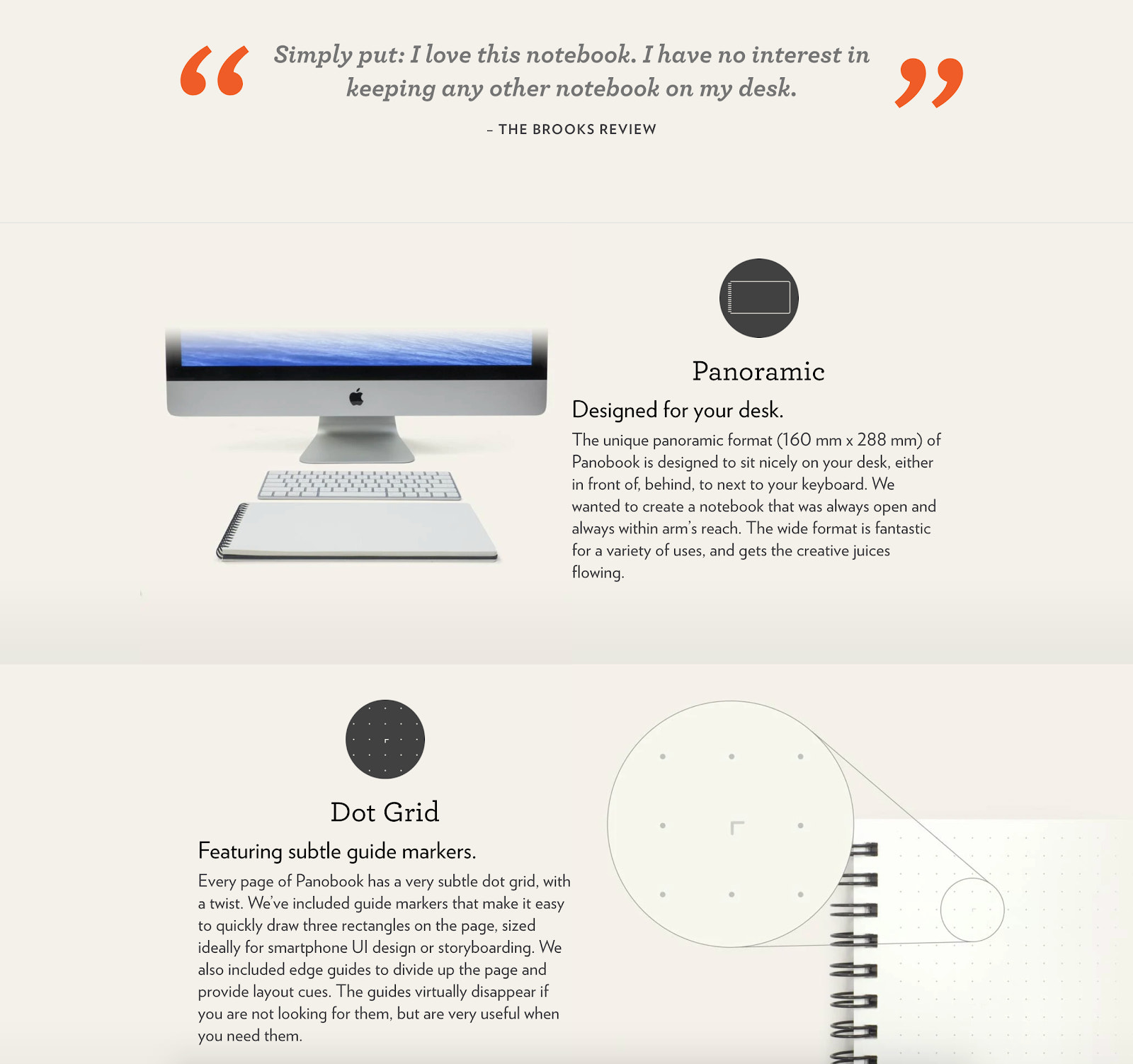 工作室整洁的产品页面设计